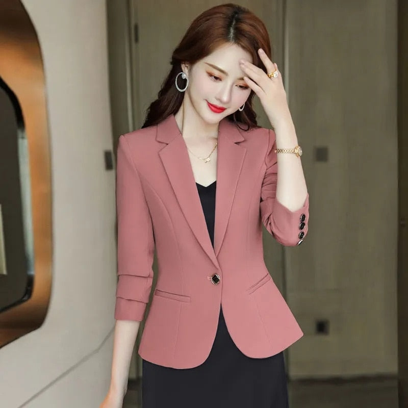 Blazer Feminino Alfaiataria Acinturado Curto - Finesse