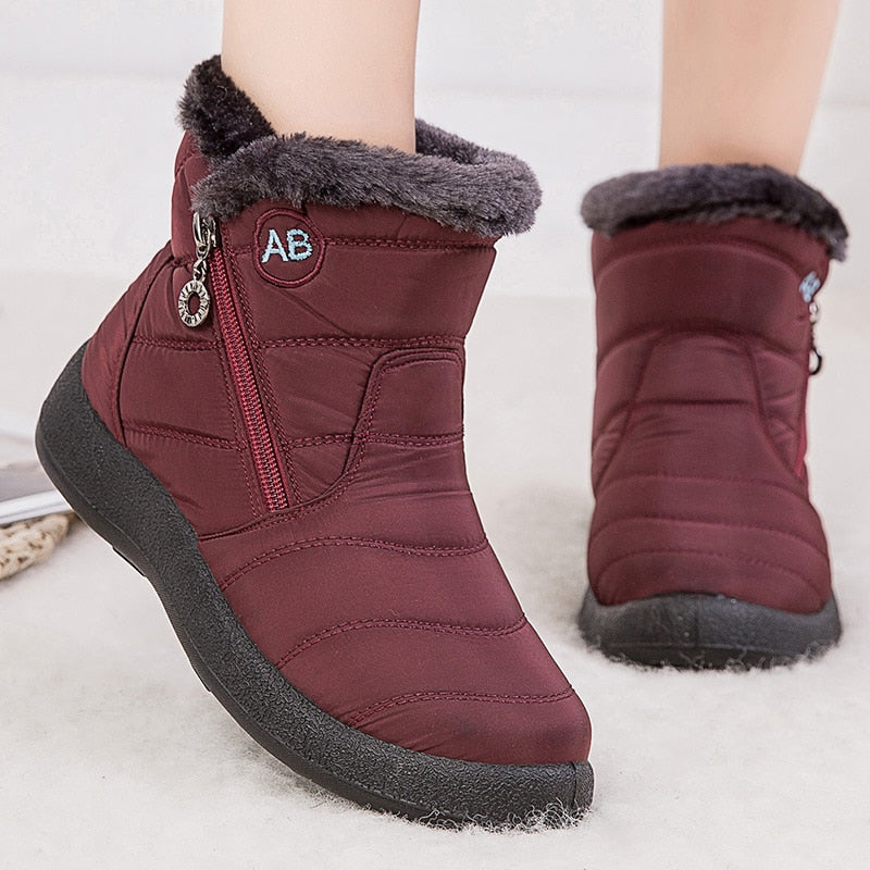 Bota Aveludada de Inverno Impermeável - SnowFashion